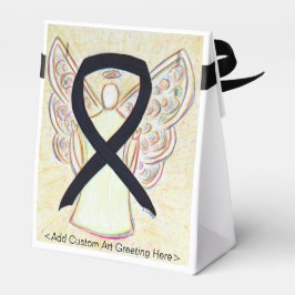 Favoritrutor för Black Awareness Ribbon Angel Part Presentaskar