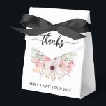 Favoritrutor för bröllop Tack Rustic Rosa Blommigt Presentaskar<br><div class="desc">Favoritrutor för Blommigt för Rustic Rosa i bröllop. Anpassa skräddarsytt med dina egna namn och datum.</div>