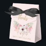 Favoritrutor för bröllop Tack Rustic Rosa Blommigt Presentaskar<br><div class="desc">Favoritrutor för Blommigt för Rustic Rosa i bröllop. Anpassa skräddarsytt med dina egna namn och datum.</div>