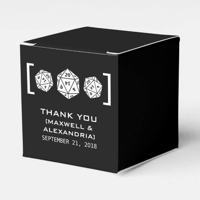 Favoritrutor för Ebony D20 Dice Gamer Presentaskar (Framsidan Sidan)