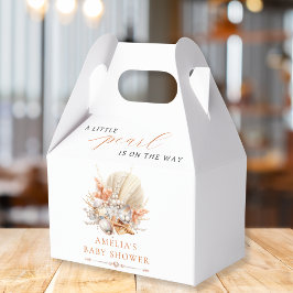 Favoritrutor för elegant Seashell Pearl Baby Showe Presentaskar