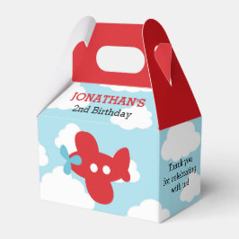 Favoritrutor för flygplan (blå och röd) presentaskar