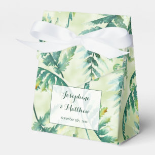 Favoritrutor för grönt Fern Wedding Presentaskar