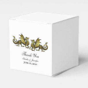 Favoritrutor för Guld Elegant Dragons Wedding Presentaskar