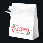 Favoritrutor för Julfesten Jul Grenar Presentaskar<br><div class="desc">Tack till gästerna med snyggt,  personligens favoritboxar! All text och färg i bakgrunden kan redigeras. Klicka på knappen "Anpassa" för att anpassa ytterligare eller kontakta oss om du behöver hjälp med anpassning. Om du vill ha matchande objekt och mer snyggt kan du besöka vår webbplats på www.berryberrysweet.com</div>
