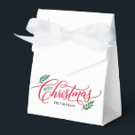 Favoritrutor för Julfesten Jul Grenar Presentaskar<br><div class="desc">Tack till gästerna med snyggt,  personligens favoritboxar! All text och färg i bakgrunden kan redigeras. Klicka på knappen "Anpassa" för att anpassa ytterligare eller kontakta oss om du behöver hjälp med anpassning. Om du vill ha matchande objekt och mer snyggt kan du besöka vår webbplats på www.berryberrysweet.com</div>