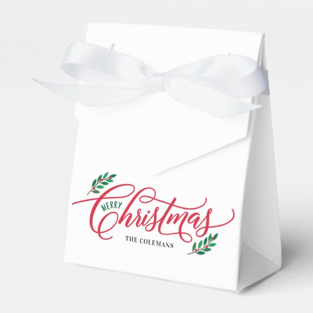 Favoritrutor för Julfesten Jul Grenar Presentaskar (Framsidan Sidan)