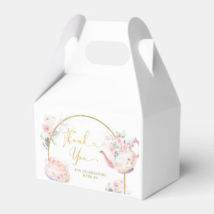 Favoritrutor för rosa Blommigt Tea Party Möhippa Presentaskar