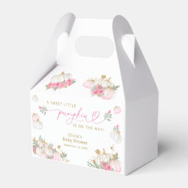 Favoritrutor för rosa Pumpkin Baby Shower Presentaskar