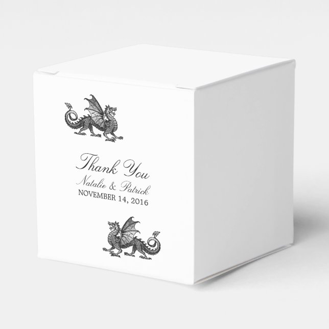 Favoritrutor för Silver Dragon Wedding Presentaskar (Framsidan Sidan)