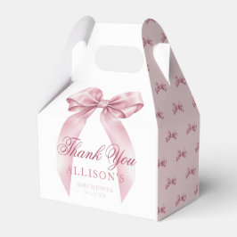 Favoritrutor i Coquette Bow Baby Shower - Elegant Presentaskar