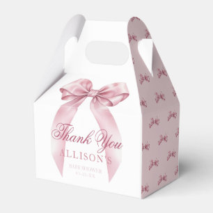 Favoritrutor i Coquette Bow Baby Shower - Elegant Presentaskar