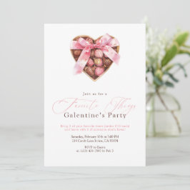 Favoritsaker Galentine-fest Inbjudningar
