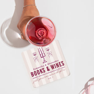 Favoritsaker Julbok & Vin Klubb Fest Underlägg Papper Kvadrat
