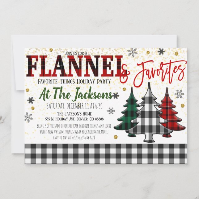 Favoritsaker Party Inbjudan (Framsida)