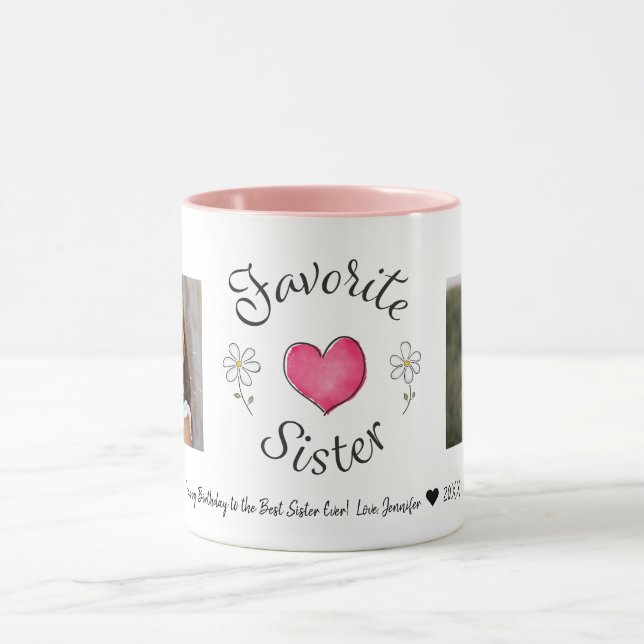 Favoritsida 2 Foto Anpassningsbar Mugg (Center)