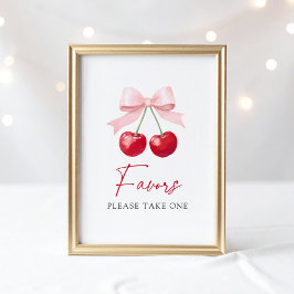 Favoritsignatur för Cherry Baby Shower Poster