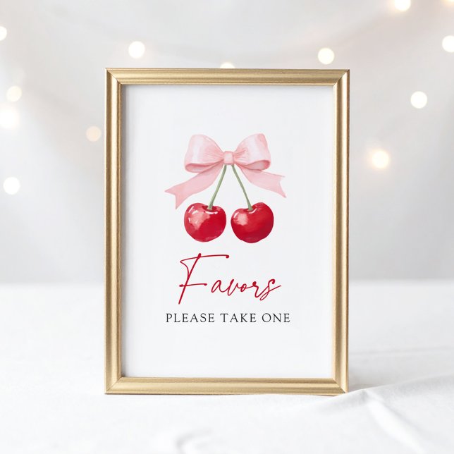Favoritsignatur för Cherry Baby Shower Poster (Skapare uppladdad)