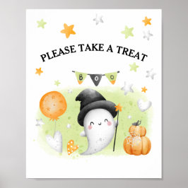 Favoritsignatur för Cute Halloween fest Little Boo Poster