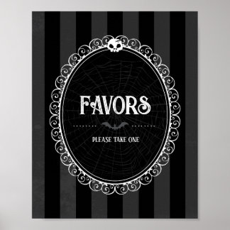Favoritsignatur för gotik-svartvitt och Grått-skif Poster