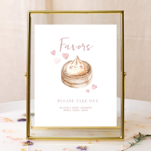 Favoritsignatur för Rosa babykläder med liten dupl (Favor Sign)
