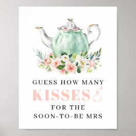 Favoritsignering för möhippa Tea Party Poster