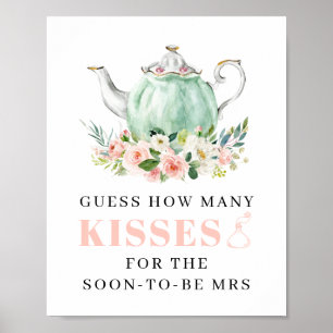 Favoritsignering för möhippa Tea Party Poster