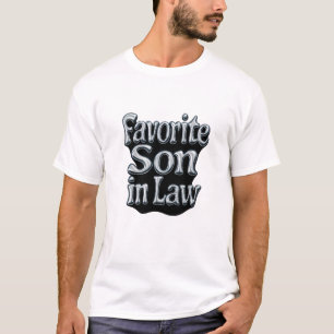 Favoritson i lag silver krom flytande metall 3D T Shirt