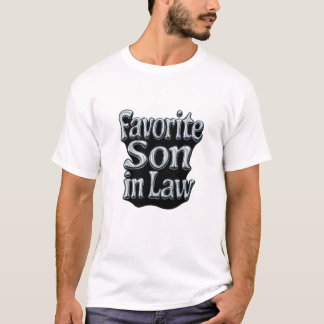 Favoritson i lag silver krom flytande metall 3D T Shirt