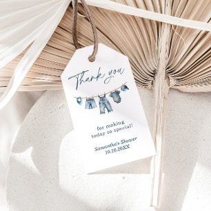 Favorittagg för Blue Jean Baby Shower Presentetikett