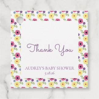 Favorittagg för Bright-Blommigt Gåvor Etiketter