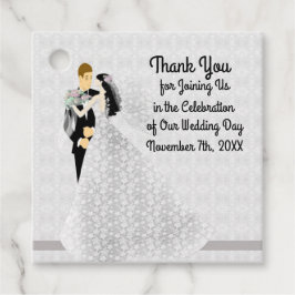 Favorittagg för Bröllop med stam och stam Gåvor Etiketter