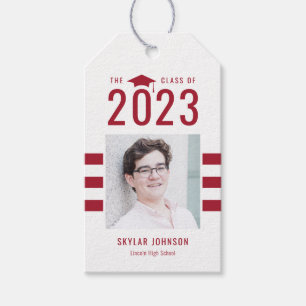 Favorittagg för chic Rand EDITABLE FÄRG Studenten Presentetikett