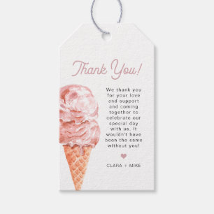  favorittagg för CLARA Retro Ice Cream Rosa Presentetikett