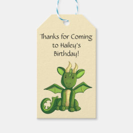 Favorittagg för Dragon-Födelsedagsfest Presentetikett