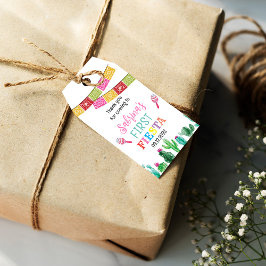 Favorittagg för första Fiesta-Födelsedagsfesten, f Presentetikett