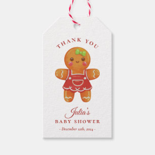 Favorittagg för Gingertea Girl Baby Shower Presentetikett