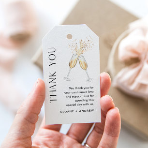Favorittagg för HARLOW Bröllop-popup-Tack Presentetikett