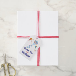 Favorittagg för Kite Flies Birthday-Tack Presentetikett