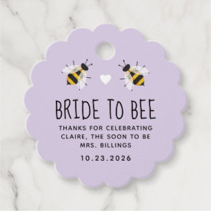 Favorittagg för Lilac Bride to Bee honey Shower Gåvor Etiketter