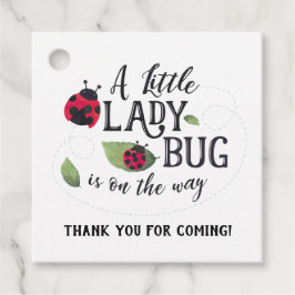 Favorittagg för Little Ladybug Baby Shower Gåvor Etiketter