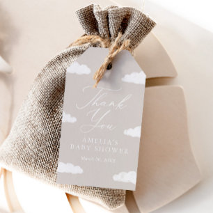 Favorittagg för neutralt Cloud Nine Baby Shower Presentetikett