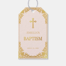 Favorittagg för Rosa Faux Guld Vintage  Baptism