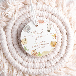 Favorittagg för SAFARI Baby Shower Gåvor Etiketter