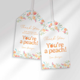 Favorittagg för Sweet Peach Birthday Presentetikett