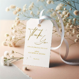 Favorittagg för Tack i Guld-skript Presentetikett