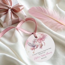 Favorittagg för tack Stork & Rosa Cloud Baby Showe Gåvor Etiketter