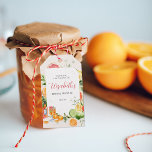 Favorittagg för Tropical Citrus Möhippa Presentetikett<br><div class="desc">Lägg till ett speciellt tack till dina möhippor med våra märkre i personlig bröllop. Enkel men ändå elegant är dessa utformningar perfekter för alla firande. Rosa av grapefrukt och ljus tillför rosa som balanseras av mer citrusfrukter, söt orange, citron, kalk och kiwi i färska pastelltoner, skapar det en sunky och...</div>