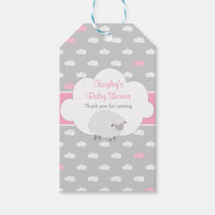 Favorittaggar för babyskor (Fluffy Sheep & Cloud) Presentetikett