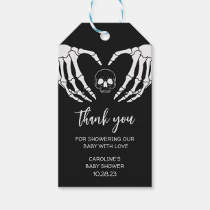 Favorittaggar för Black Gothic Baby Shower Presentetikett